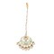 Kundan Chand Tikka with Gold Plating Indian Traditional Maang Tikka Pakistani, Indian Forehead Fashion Jewelry Matha Patti Designer Head Accessory Indian Wedding Gift for Her